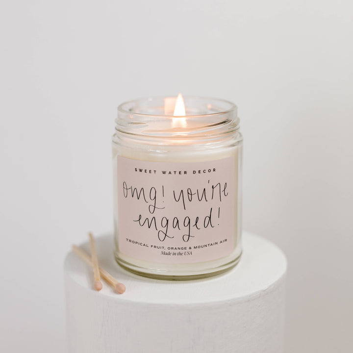 OMG! You're Engaged! 9 oz Soy Candle - Wedding Gifts