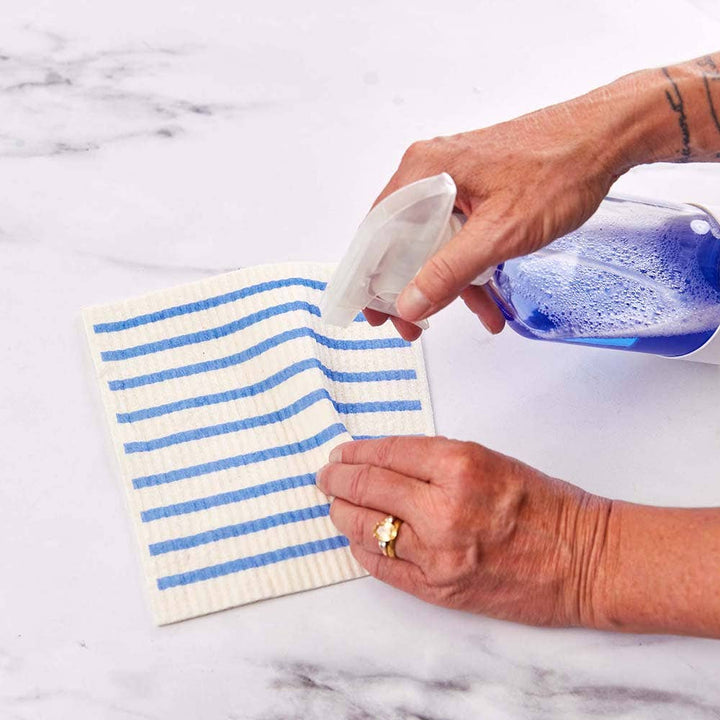 Blue Hydrangea blu Eco Sponge Cloths (Set of 2)