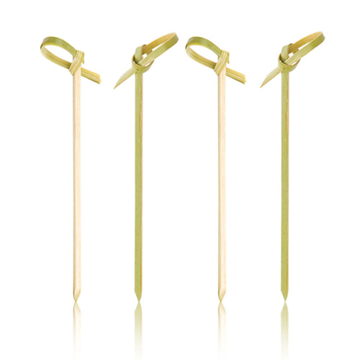 Party Disposable Knotted Bamboo Appetizer Picks Asst Sizes