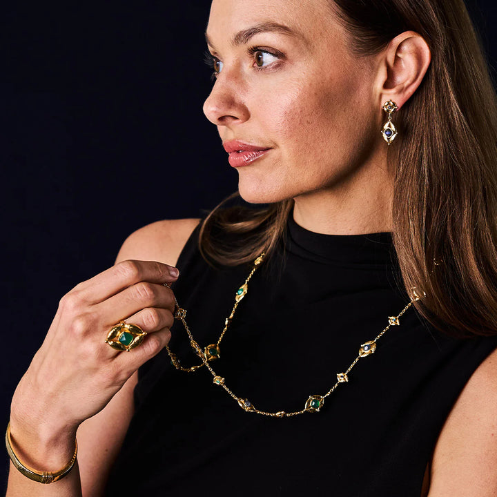 Mystic Eye Ring - Green Onyx