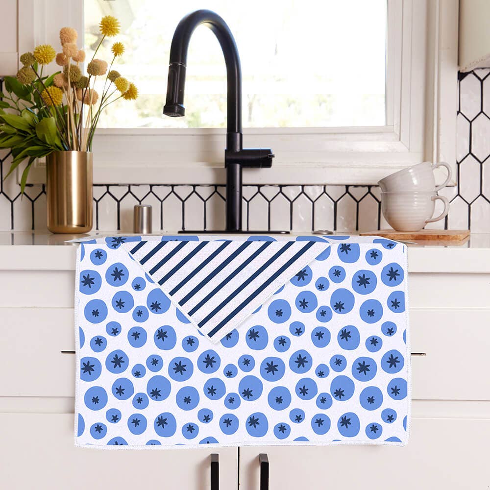 Blueberry Medley Eco Kitchen Tea Towel