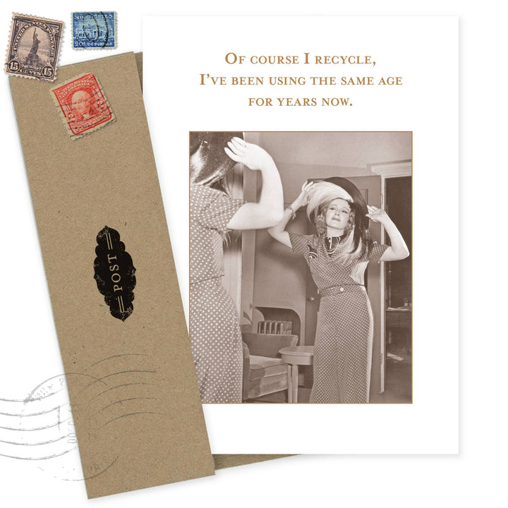 I Recycle Birthday Card