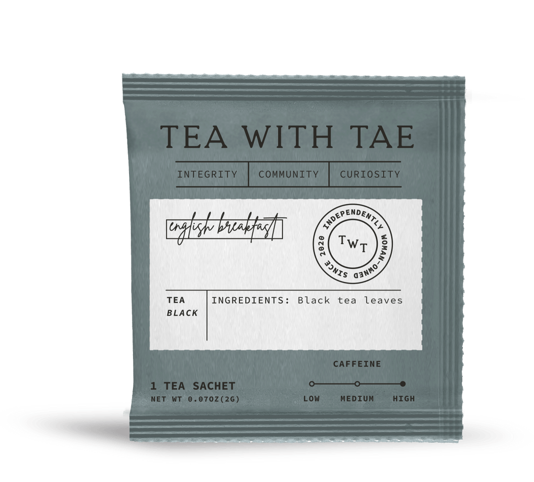 English Breakfast Tea Box (15 wrapped pyramid tea bags)
