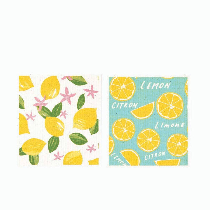 Limone blu Eco Sponge Cloths (Set of 2)