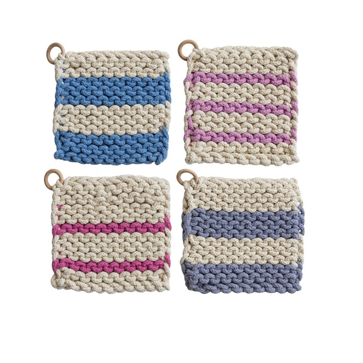 Square Crocheted Pot Holder