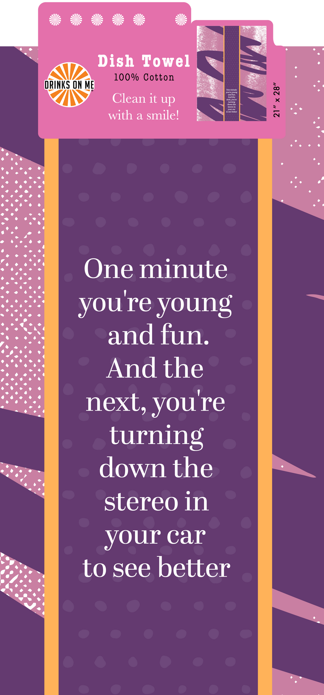 DISH TOWEL: Young and Fun