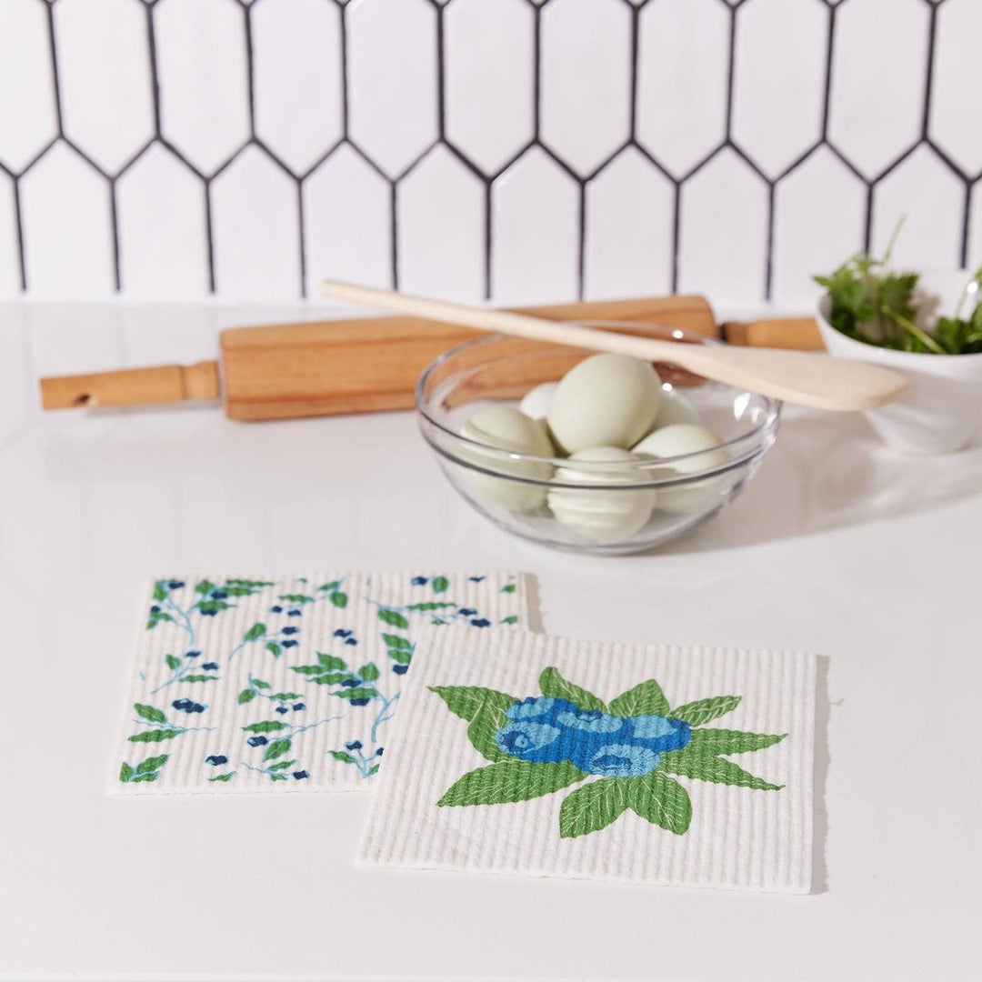 Blueberry Bunch blu Eco Sponge Cloths (Set of 2)