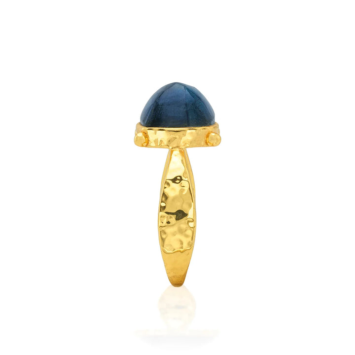 Mystic Eye Gem Ring - Blue Labradorite