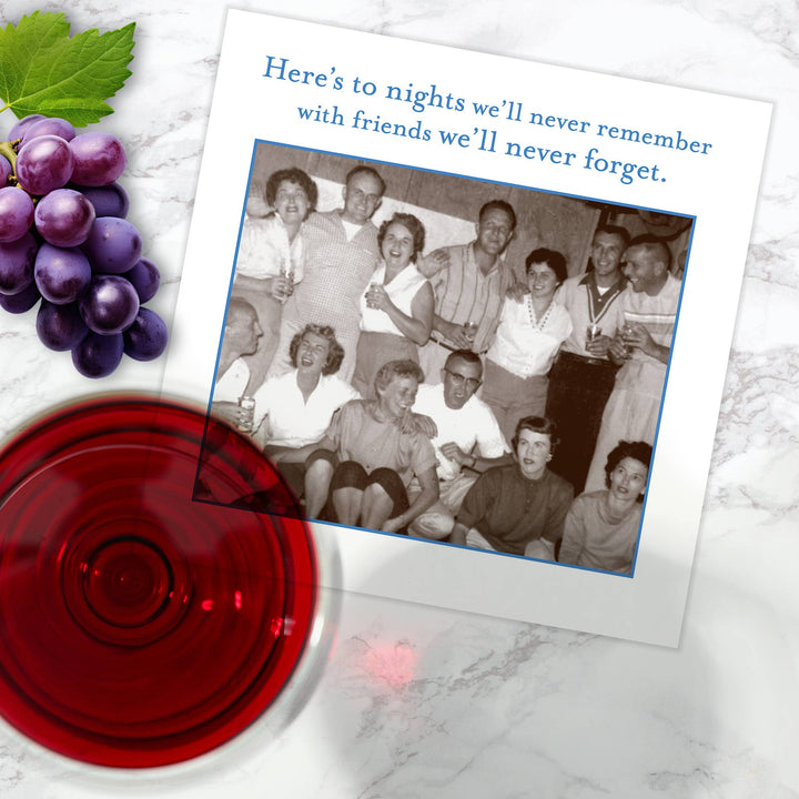 Here's To Nights Beverage Napkin