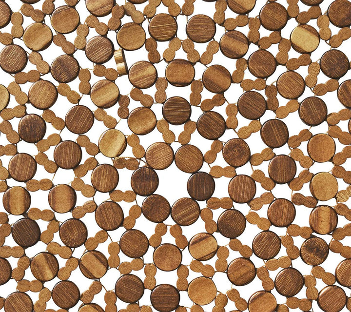 Round Bamboo Placemat in Brown