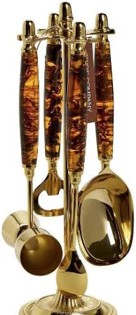 Tortoise Print Bar Set 4pc